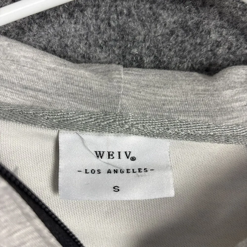 Weiv Los Angeles Crosstek Jacket Mens Size S Heather Gray Active Casual Tech